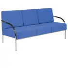 SPA 3 chrom, koženka AN 067 - koženka nebeská modrá